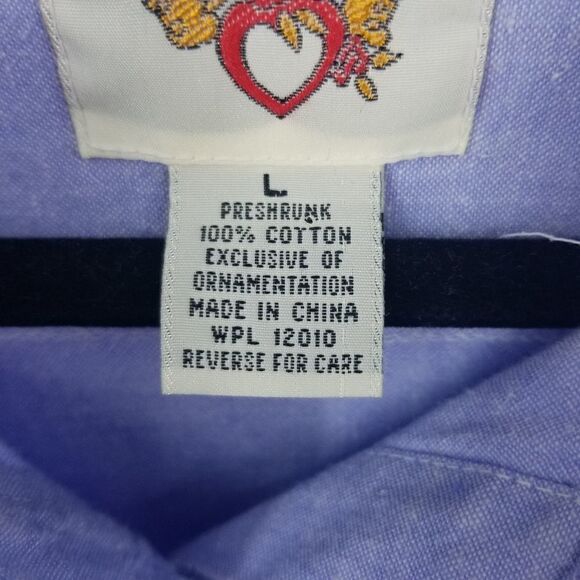 Vintage e.v.ltd Embroidered Button Down Blouse - Picture 3 of 11